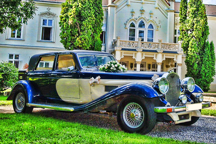Esküvői oldtimer autóbérlés Budapest